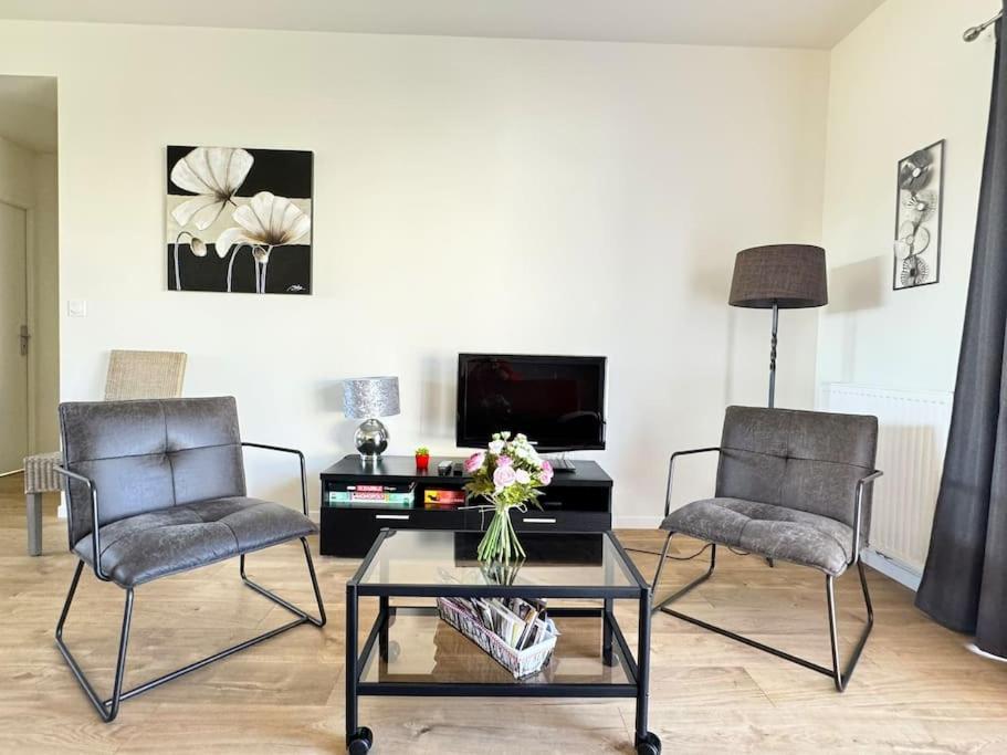 La Maison Bleue - Plain-Pied Proche Plages Et Caen Rosel Exterior foto